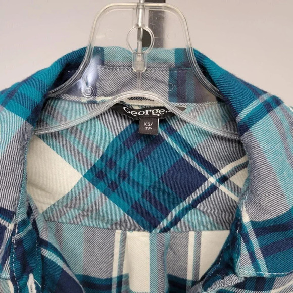 GEORGE Round Hem  High/Low Flannel - Picture 3 of 6